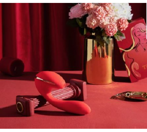 Вакуумний вібратор KISTOY Tina з підігрівом, вагінально-кліторальний, діаметр 3,5см