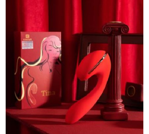 Вакуумний вібратор KISTOY Tina з підігрівом, вагінально-кліторальний, діаметр 3,5см