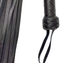 Плеть Флоггер 50 хвостов 50 см натуральная кожа Черный
