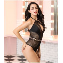 Эротический боди с глубоким декольте One Size