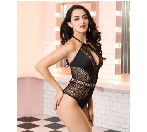 Эротический боди с глубоким декольте One Size