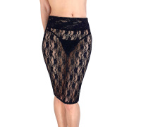 Сексуальна прозора гіпюрова спідниця