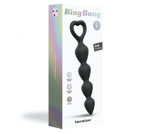 Анальний ланцюжок Love To Love BING BANG L - BLACK ONYX