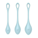 Набір йоні намистин Satisfyer Yoni Power 2 Light Blue, диаметр 2-2,5-3см, вес 22-44-73г