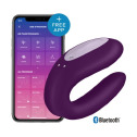 Смарт-вібратор для пар Satisfyer Double Joy Violet із широким кліторальним стимулятором