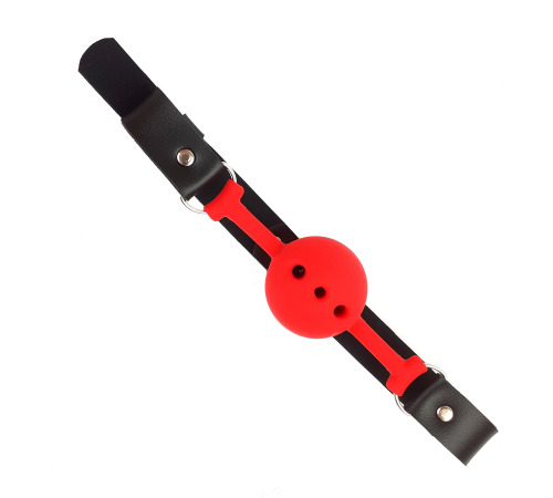 Повітропроникний кляп NeDlyaSkuki Gag Ball червоний