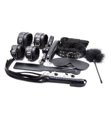 Набор для BDSM MAI Bondage Set, 10 элементов, внутренняя плюшевая отделка