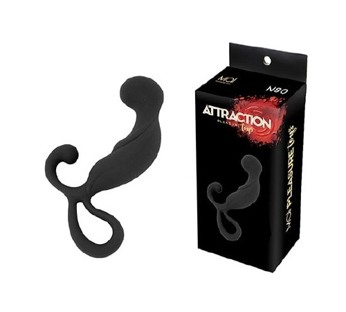Масажер простати MAI Attraction Toys №80 Black, довжина 13,4 см, діаметр 3,2 см
