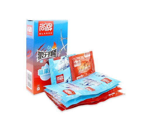 Ультратонкі презервативи Elasun у пухирцю, з термоефектом