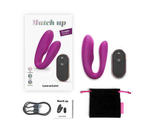 Вибратор для пар с пультом ДУ Love To Love MATCH UP - SWEET ORCHID