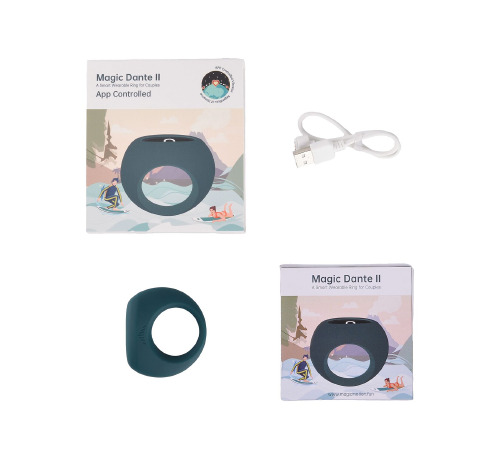 Эрекционное виброкольцо Magic Motion Dante II, управление с помощью смартфона