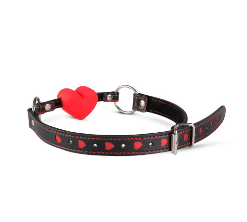Силиконовый кляп в виде сердца Whipped - Heart Ball Gag