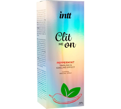 Возбуждающий спрей для клитора Intt Clit Me On Peppermint Cooling Effect 12 мл, охлаждающий эффект