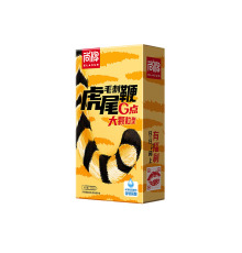 Ультратонкие презервативы Elasun с пупырышками наружу, для женской стимуляции