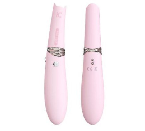 Вакуумний стимулятор з вібрацією KISTOY Miss CC Pink, можна використовувати як вібратор, діам. 3,6см