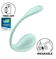 Виброяйцо Satisfyer Smooth Petal Connect App Mint