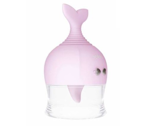 Вибростимулятор для клитора и сосков Leten Kissing Fish с вакуумом и виброязычком, 10 режимов работы