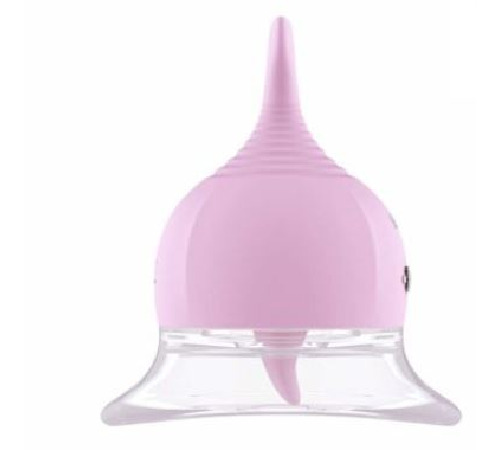 Вибростимулятор для клитора и сосков Leten Kissing Fish с вакуумом и виброязычком, 10 режимов работы