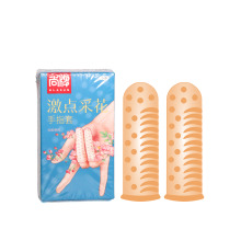 Пальчиковые презервативы с рельефной текстурой ELASUN “Цветочный Нектар”  (2шт.)