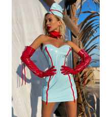 Ролевой костюм стюардессы “Сногсшибательная Жанна” L (платье, платок, пилотка)