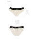 Трусики з широкою гумкою і мереживом Passion PS001 PANTIES ecru, size M