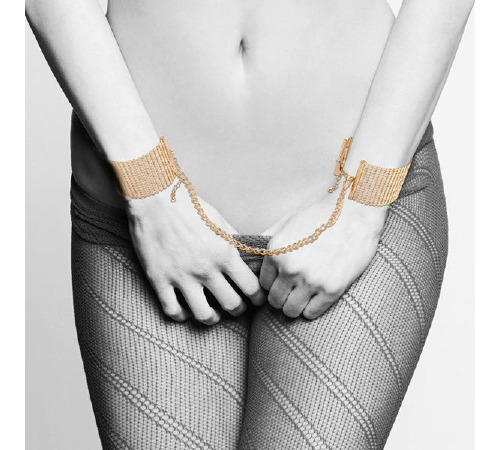 Наручники Bijoux Indiscrets Desir Metallique Handcuffs - Gold металлические, стильные браслеты