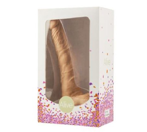 Фаллоимитатор с присоской Alive Long John, диаметр 4см, ПВХ, конусовидный