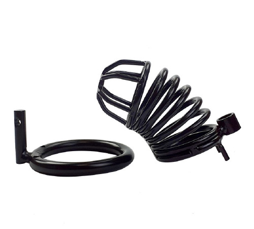 Пояс вірності чоловічий, модель А, 40 мм діаметр кільця ЧОРНИЙ