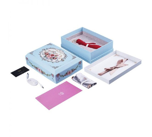 Вибромассажер - кролик с функцией управления со смартфона ZALO Rosalie, Bright Red