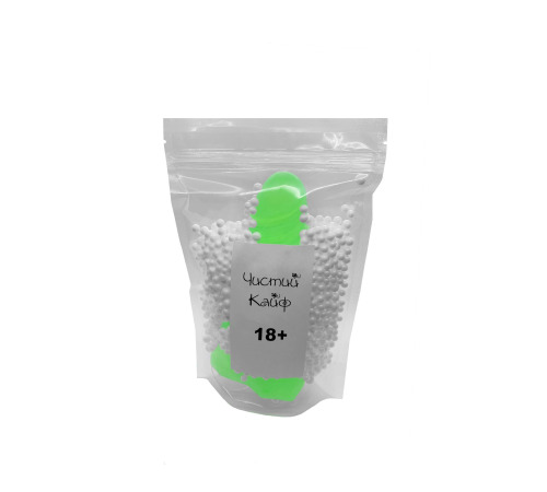 Крафтовое мыло-член с присоской Чистый Кайф Green size S натуральное