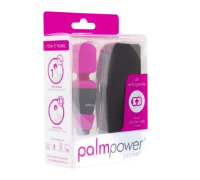 Міні вібромасажер PalmPower Pocket з чохлом на блискавці, водостійкий, перезаряджається, довжина 9 с
