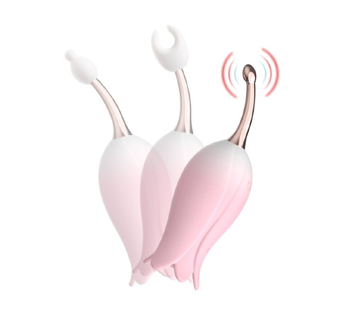 Ультразвуковий вібратор для клітора Otouch Bloom Ultrasonic Clitoris, 3 насадки