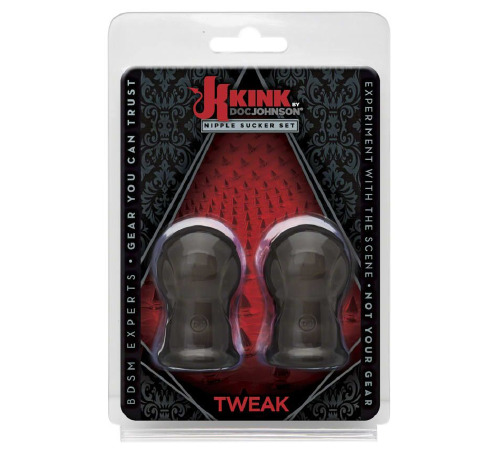 Присоски для сосков Doc Johnson Kink - Tweak - Nipple Sucker Set