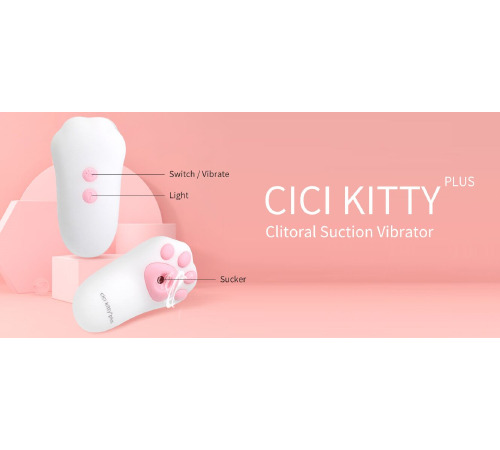 Вакуумный клиторальный стимулятор с вибрацией Otouch Cici Kity Plus
