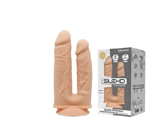 Фалоімітатор подвійний SilexD Double Gusto Flesh (Model 1 size 8