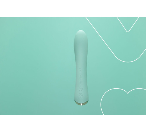 Вибратор с подогревом FairyGasm WowGenie green, подогрев до 42 °C