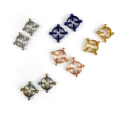 Винтовые зажимы для сосков Кольцо Радужный