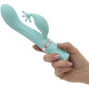 Роскошный вибратор-кролик Pillow Talk - Kinky Teal с кристаллом Сваровски, мощный