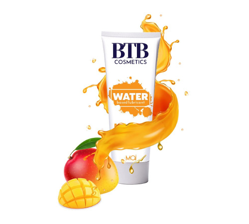 Смазка на водной основе BTB FLAVORED MANGO с ароматом манго (100 мл)