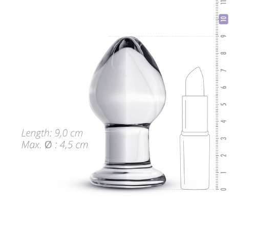Стеклянная анальная пробка Gildo Glass Buttplug No. 26