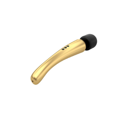 Мощный вибромассажер Dorcel MEGAWAND Gold водонепроницаемый, перезаряжаемый, 160 режимов