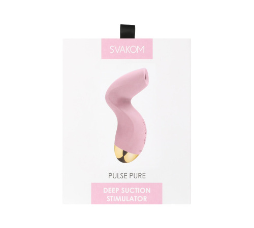 Вакуумный клиторальный стимулятор Svakom Pulse Pure Pale Pink, 5 режимов, 5 интенсивностей в каждом