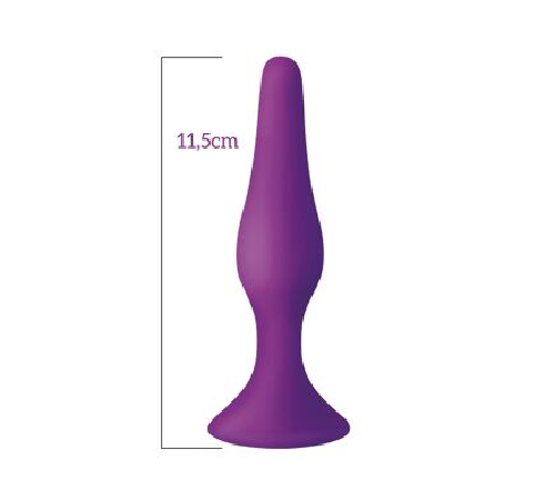 Анальна пробка з присоскою MAI Attraction Toys №33 Black, довжина 11,5cм, діаметр 3см