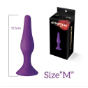 Анальна пробка з присоскою MAI Attraction Toys №33 Black, довжина 11,5cм, діаметр 3см