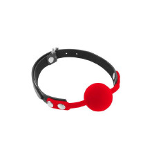 Классический кляп с силиконовым шариком Fetish Tentation Silicone Gag Ball Red