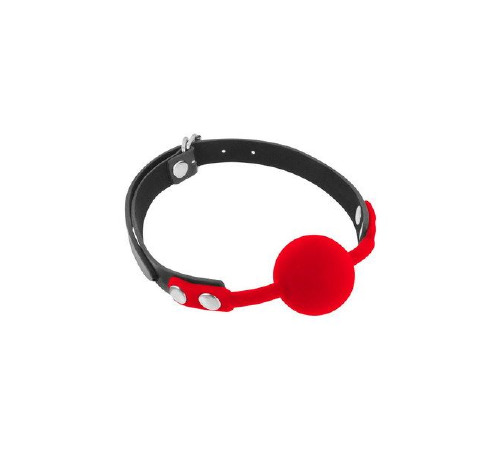 Классический кляп с силиконовым шариком Fetish Tentation Silicone Gag Ball Red