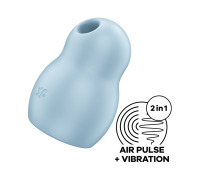 Вакуумний стимулятор з вібрацією Satisfyer Pro To Go 1 Blue
