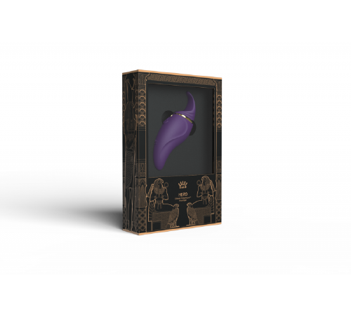 Кліторальний вібромасажер з язичком та вібрацією Zalo Hero, Twilight Purple