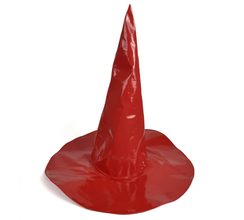 Шляпа ведьмы винил красный