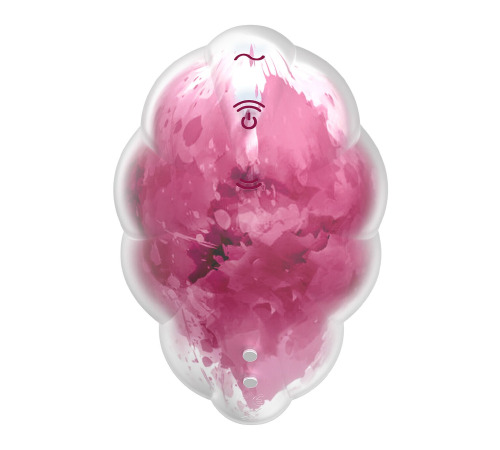 Вакуумный стимулятор с вибрацией Satisfyer Cloud Dancer Red